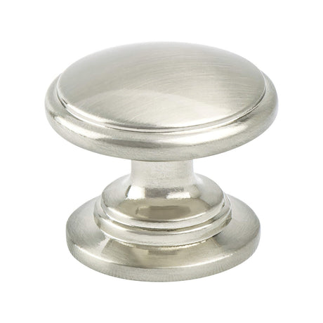Berenson 9376-10WN-P Traditional Advantage Two round cabinet cabinet knob in satin stainless, additional view