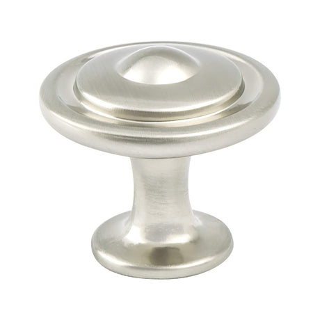 Berenson 9381-1BPN-P brushed nickel round cabinet knob