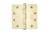Emtek 94013US3 polished brass ball bearing hinge