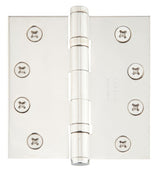 Emtek 4" x 4" Square Corner Ball Bearing Mortise Hinge - Pair