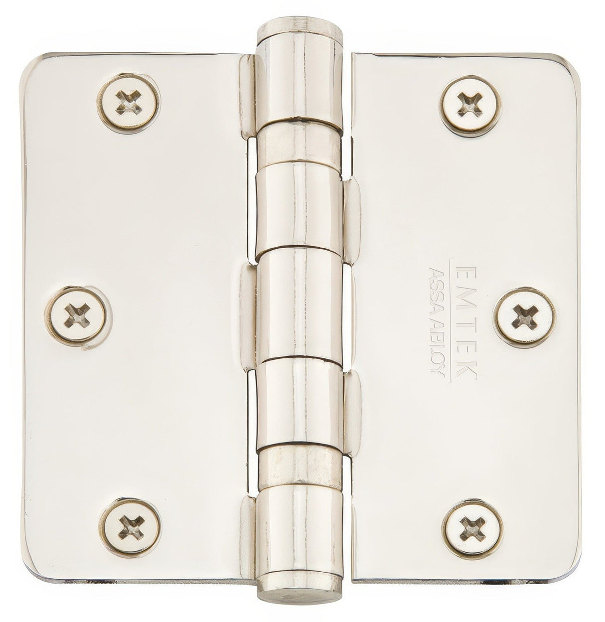 Emtek 94023US14 ball bearing hinge in satin stainless, additional view
