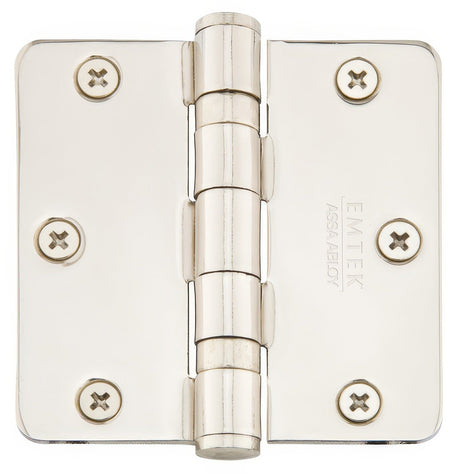 Emtek 94023US14 ball bearing hinge in satin stainless, additional view