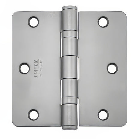 Emtek 94023US15A ball bearing hinge in black, additional view