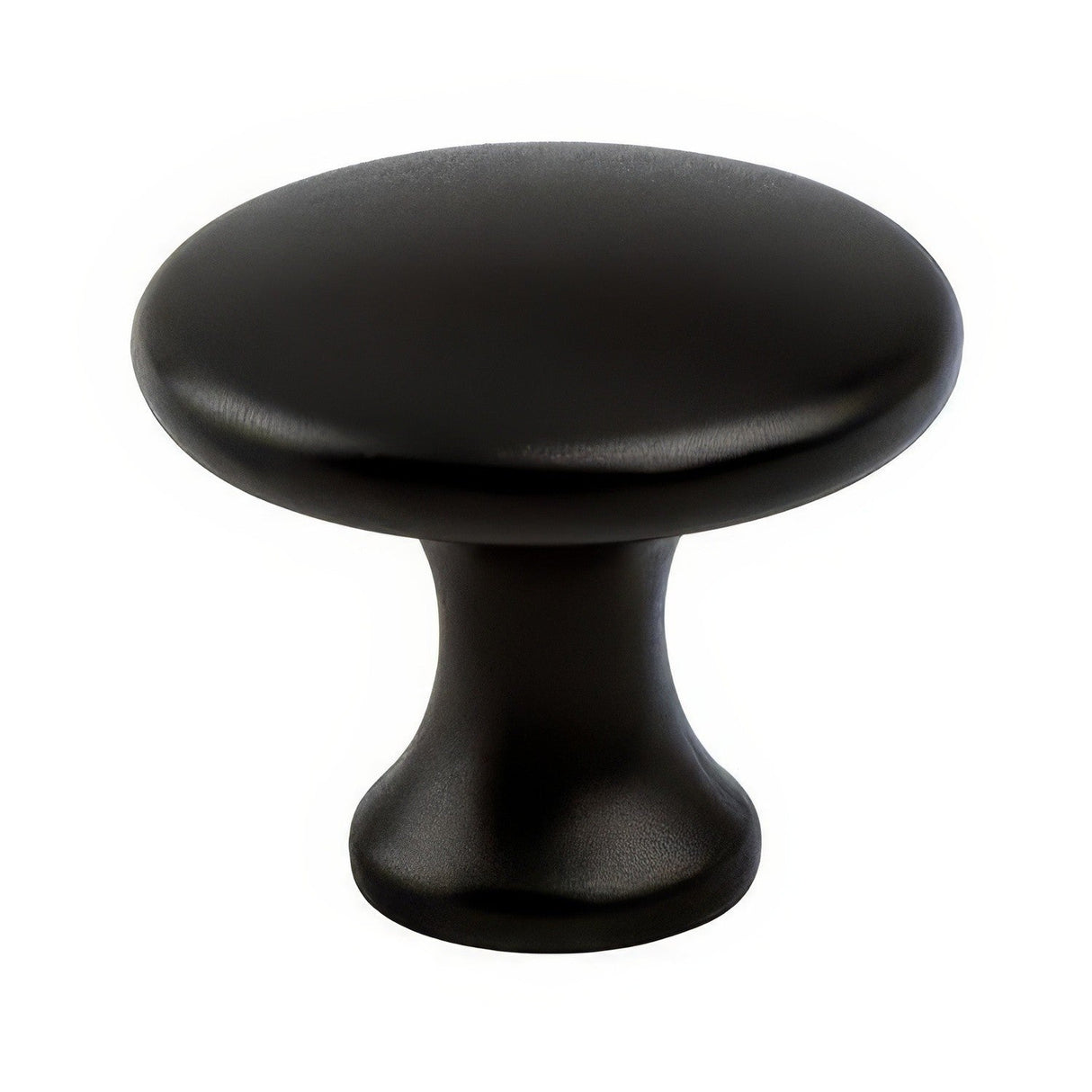 Berenson 9431-1055-P matte black round cabinet knob