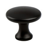 Berenson 9431-1055-P matte black round cabinet knob