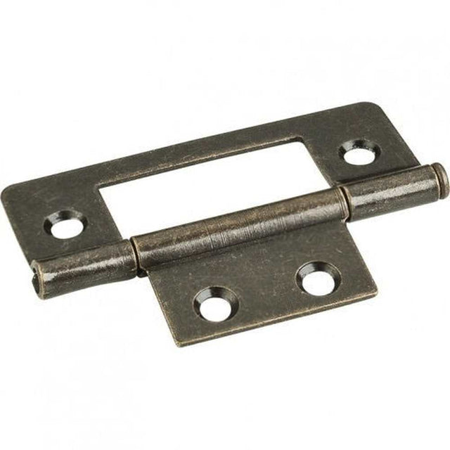 Hardware Resources 9500AB brushed antique brass non mortise hinge