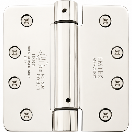 Emtek 95034US14 polished nickel spring hinge