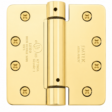 Emtek 95034US3 polished brass spring hinge