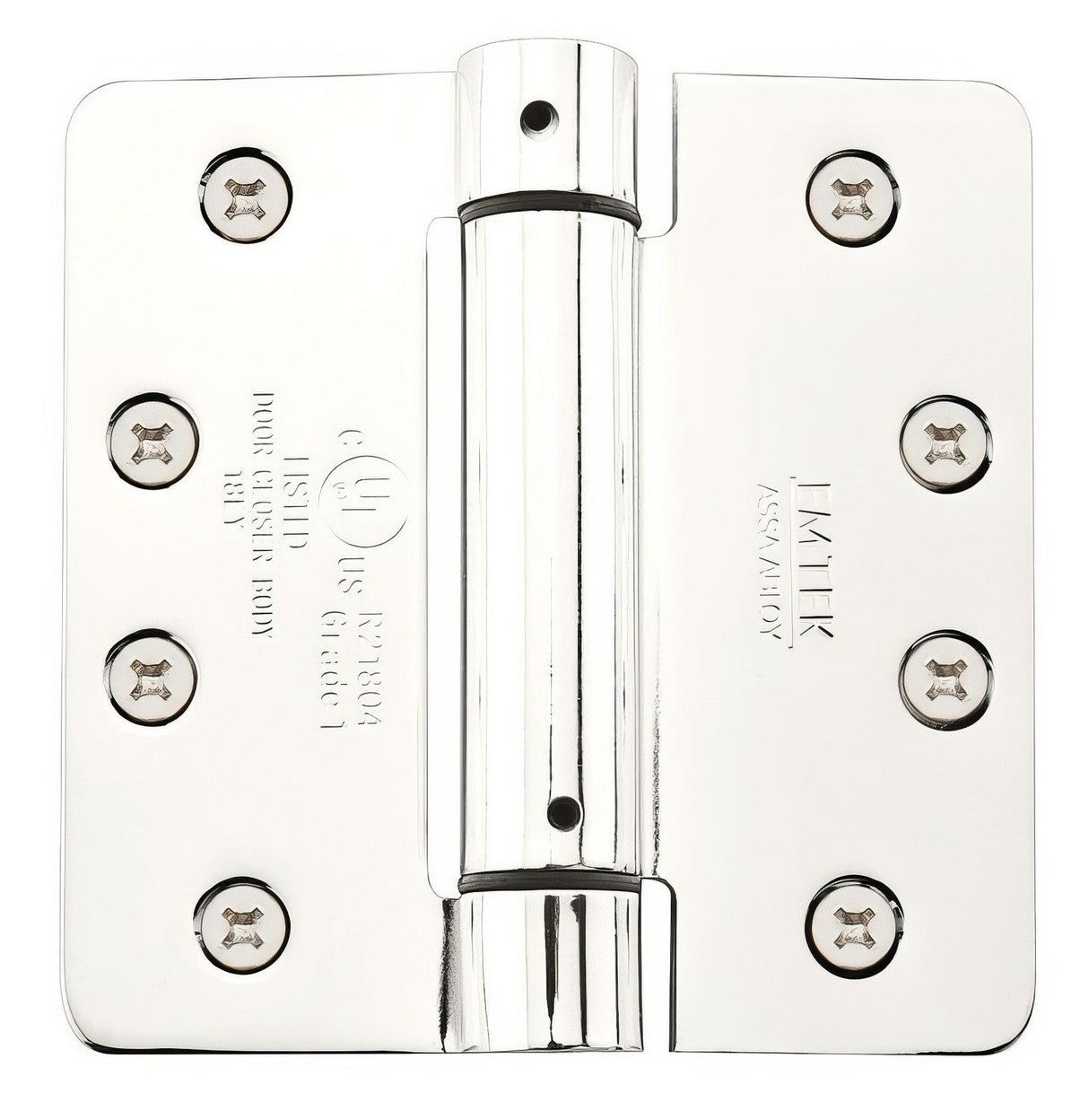 Emtek 95034US14 polished nickel spring hinge