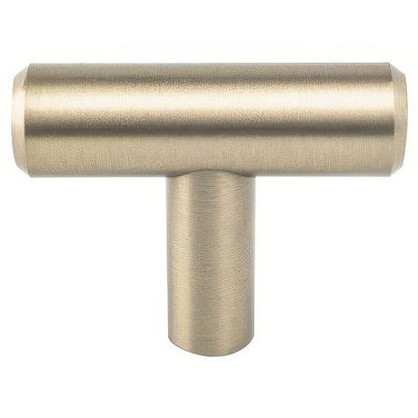 Berenson 9547-2055-P Advantage Plus Transitional Two t-shaped cabinet pull in polished brass, additional view