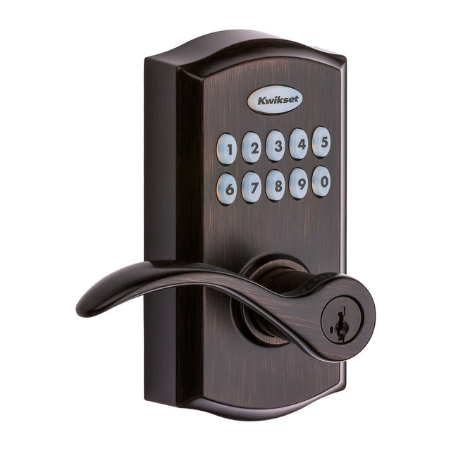 Kwikset 955PML-11PS venetian bronze electronic keyless deadbolt