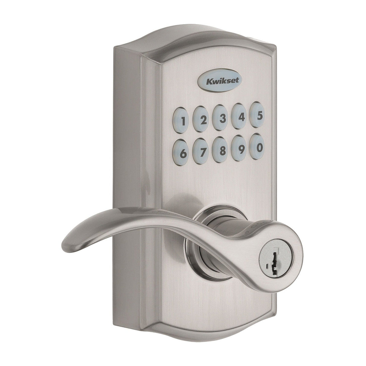 Kwikset 955PML-15S satin nickel electronic keyless deadbolt