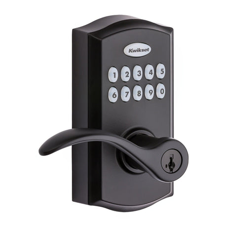 Kwikset 955PML-514S iron black electronic keyless deadbolt