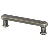 Berenson 9577-1VTN-P vintage nickel cabinet handle pull