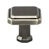 Berenson 9580-1VTN-P vintage nickel cabinet knob