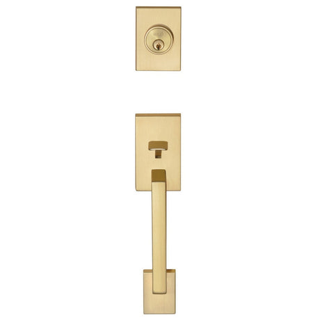 Better Home Products 95804SB satin brass single cylinder handleset