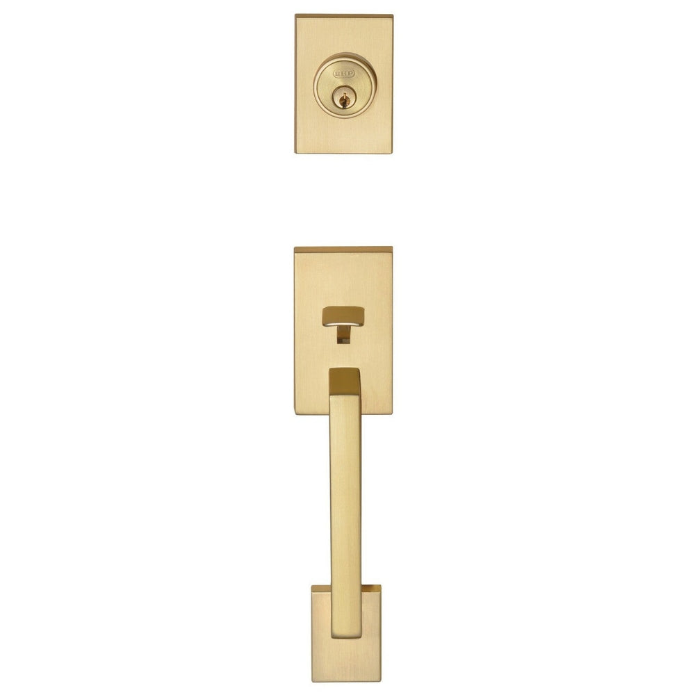 Better Home Products 95804SB satin brass single cylinder handleset