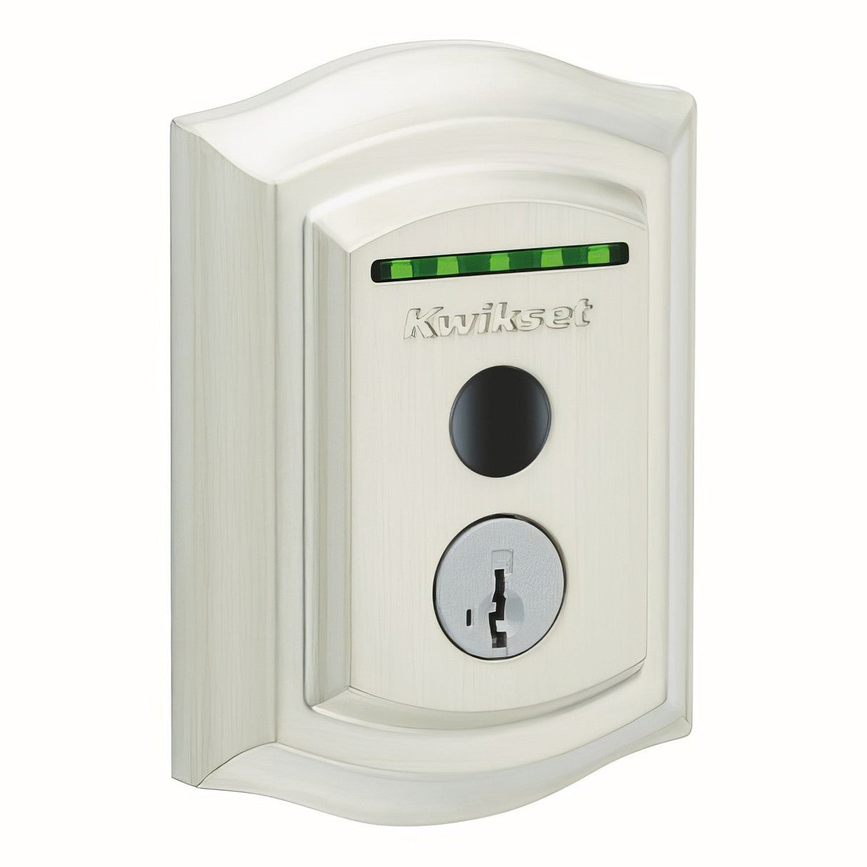 Kwikset 959TRLFPRT-15S satin nickel electronic keyless deadbolt