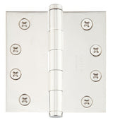 Emtek 96114US14 polished nickel plain bearing hinge