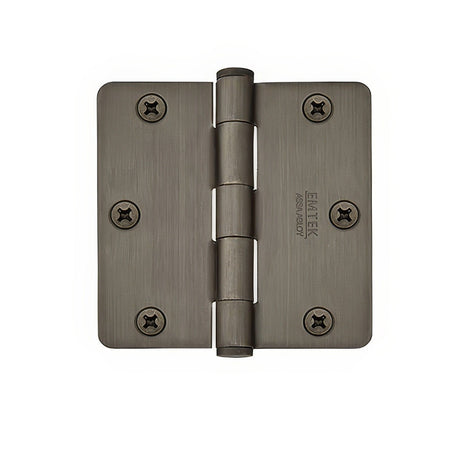 Emtek 96123US15A Brass Modern, Classic Brass, Designer Brass plain bearing hinge in satin stainless, additional view
