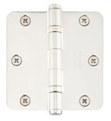 Emtek 96133US14 polished nickel plain bearing hinge