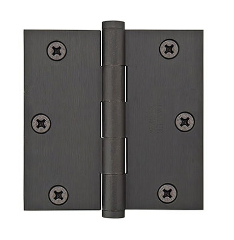 Emtek 96213US10B Brass Modern, Classic Brass, Designer Brass plain bearing hinge in satin stainless, additional view