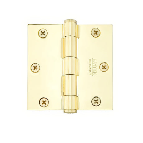 Emtek 96213US3 polished brass plain bearing hinge