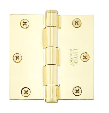 Emtek 96213US3NL Brass Modern, Classic Brass, Designer Brass plain bearing hinge in black, additional view