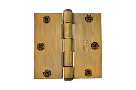 Emtek 96213US7 Brass Modern, Classic Brass, Designer Brass plain bearing hinge in satin stainless, additional view