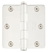 Emtek 96223US14 polished nickel plain bearing hinge