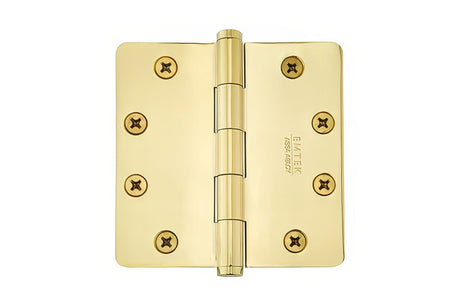 Emtek 96224US4 Brass Modern, Classic Brass, Designer Brass plain bearing hinge, additional view