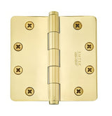 Emtek 96234US3 lifetime polished brass plain bearing hinge