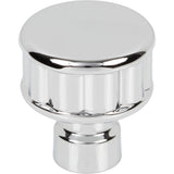Top Knobs TK3400PC Pemberton 1 1/4" Length Round Knob Polished Chrome