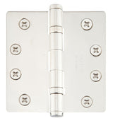 Emtek 96425US14 polished nickel ball bearing hinge