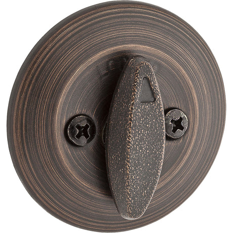 Kwikset 667 One Sided Turn Deadbolt in Polished Brass