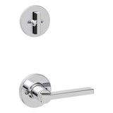 Kwikset Casey Handleset Trim with Round Rose in Bright Chrome