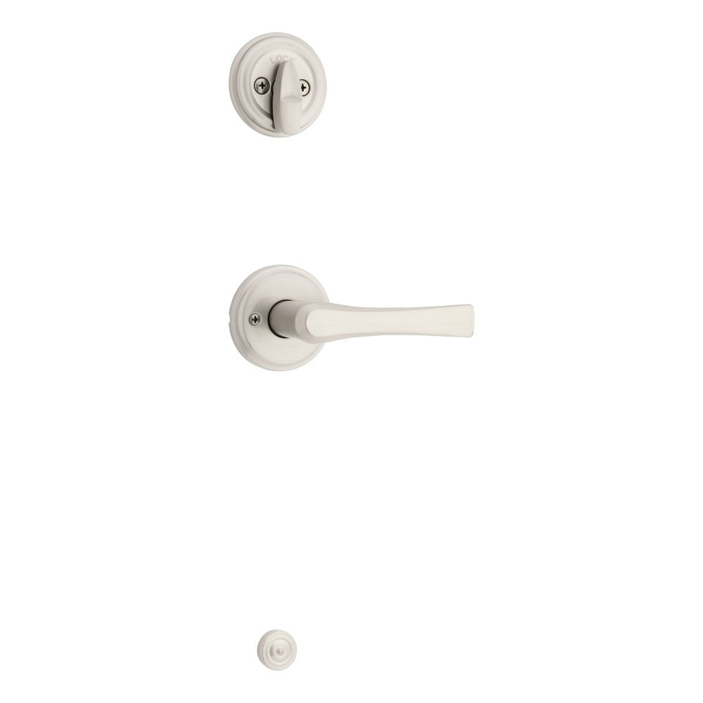 Kwikset Katella Handleset Trim in Satin Nickel