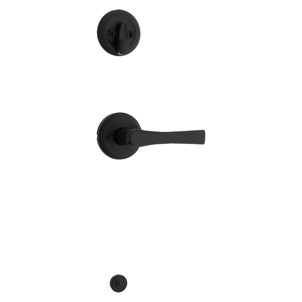 Kwikset Katella Handleset Trim in Matte Black