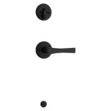 Kwikset Katella Handleset Trim in Matte Black