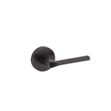Kwikset Lisbon Handleset Trim with Round Rose in Venetian Bronze