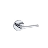 Kwikset Lisbon Handleset Trim with Round Rose in Bright Chrome
