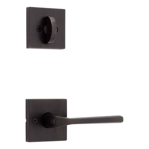 Kwikset Lisbon Handleset Trim with Square Rose