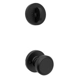 Kwikset Maven Handleset Trim with Round Rose in Matte Black