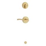 Kwikset Right Hand Sedona Handleset Trim in Satin Brass
