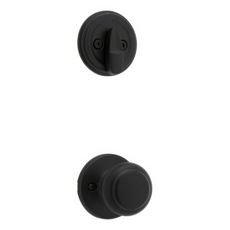 Kwikset 966CV-514.UNIV matte black interior pack single cylinder