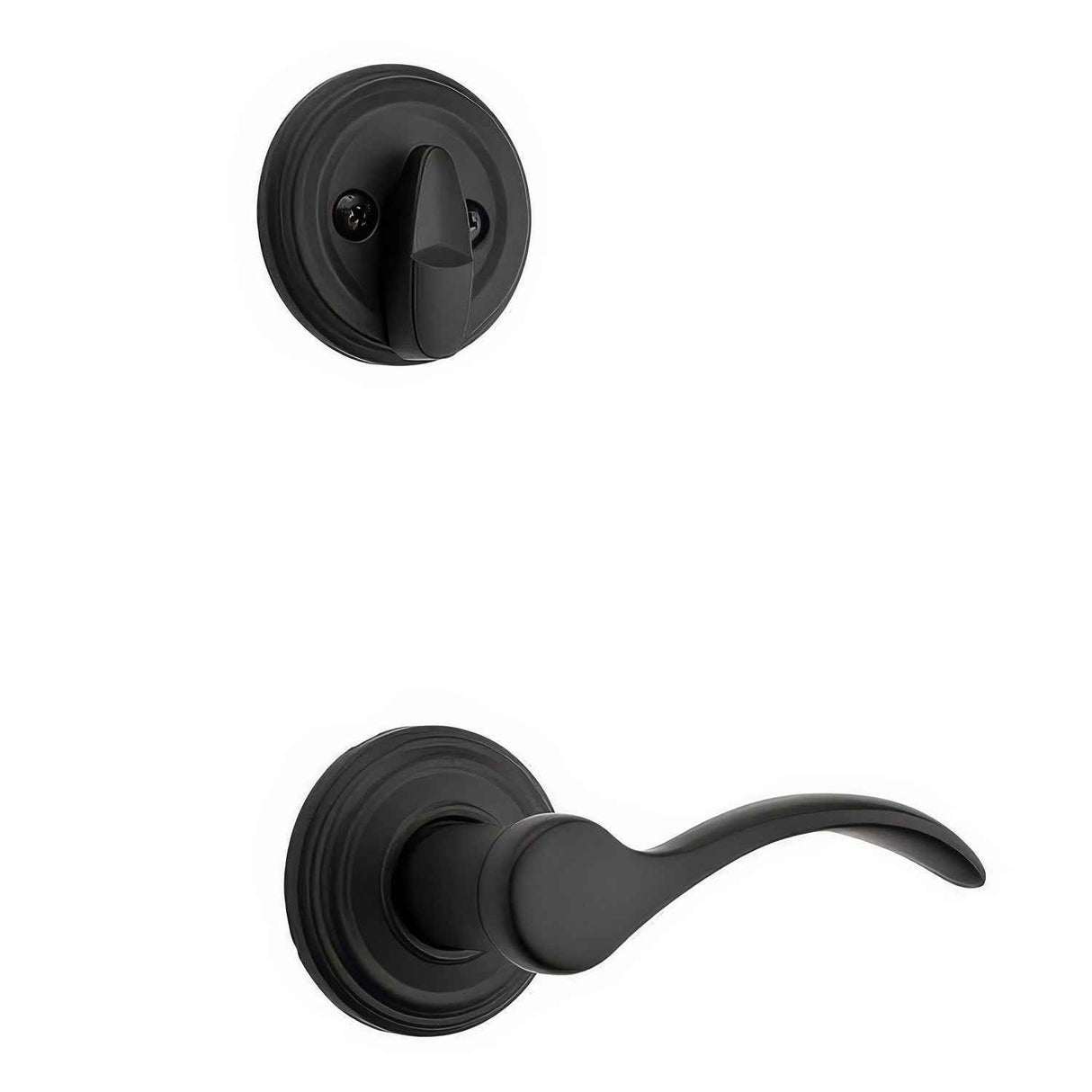 Kwikset 966PMLLH-514V1 iron black interior pack single cylinder