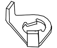 Von Duprin 968116 dogging actuator arm