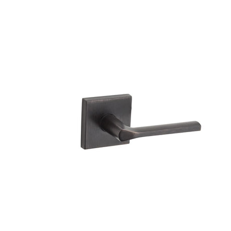 Kwikset Lisbon Handleset Trim with Square Rose in Venetian Bronze