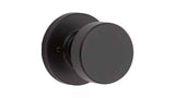 Kwikset Pismo Handleset Trim with Round Rose in Matte Black