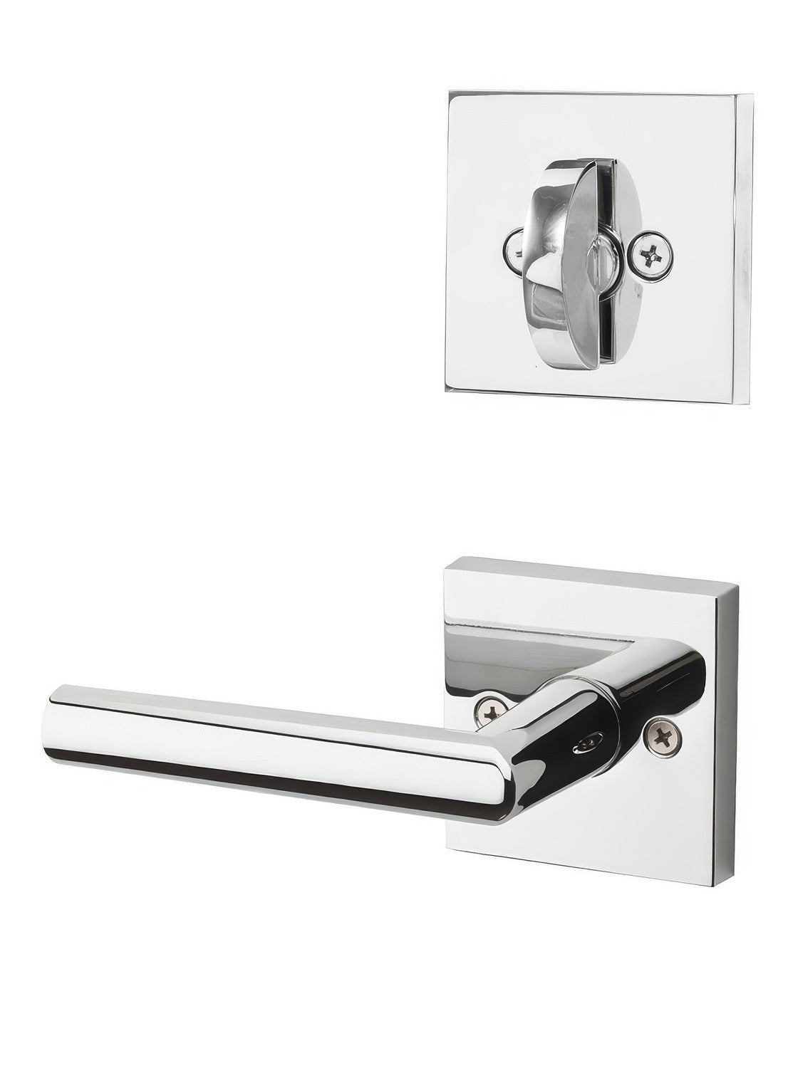Kwikset 968MILSQT-26 polished chrome interior pack dummy handleset